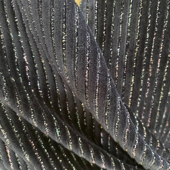 Julia Jordan Navy Glitter Wrap Dress Sz 8 Long Sleeve Sparkle Bodycon Cocktail - Picture 7 of 12